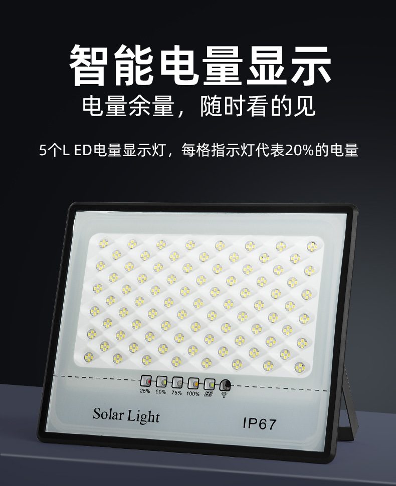 Cross-border solar lights, starry sky floodlights, household outdoor garden lights, waterproof led solar sensor lights pic 8