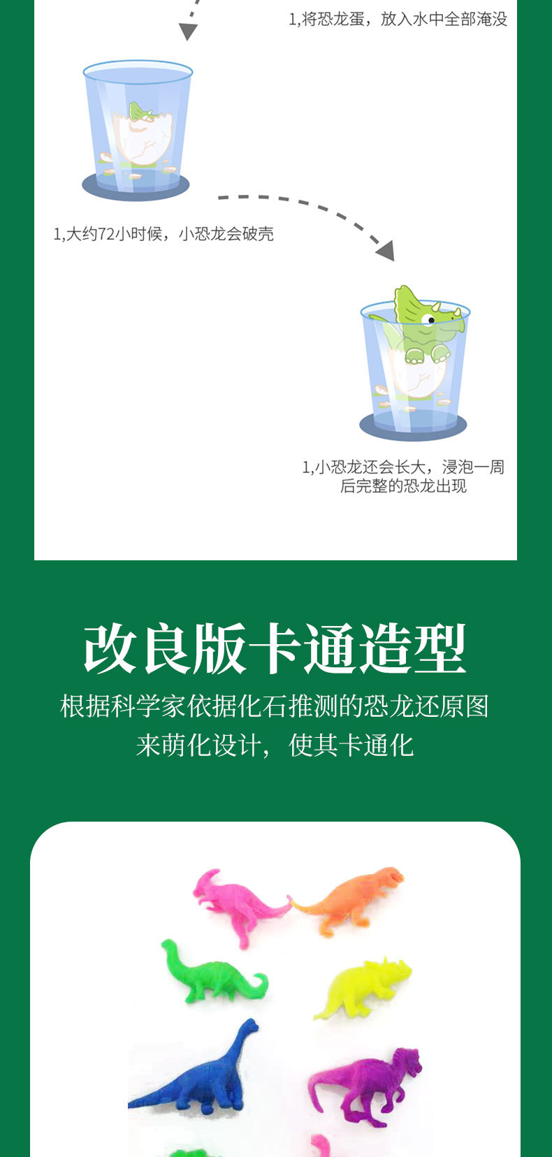 跨境儿童玩具恐龙蛋孵化蛋泡大膨胀变形仿真动物泡水盲盒地摊批发详情7