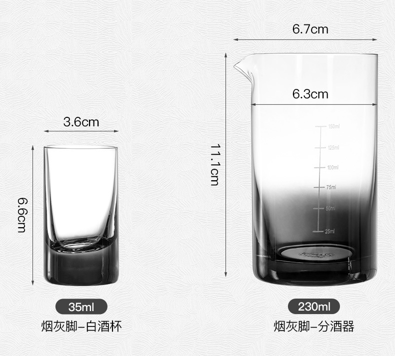 Czech imported lead-free crystal liquor and spirits cups, heat-resistant and niche design, suitable for home, hotel and commercial bulk purchase pic 19