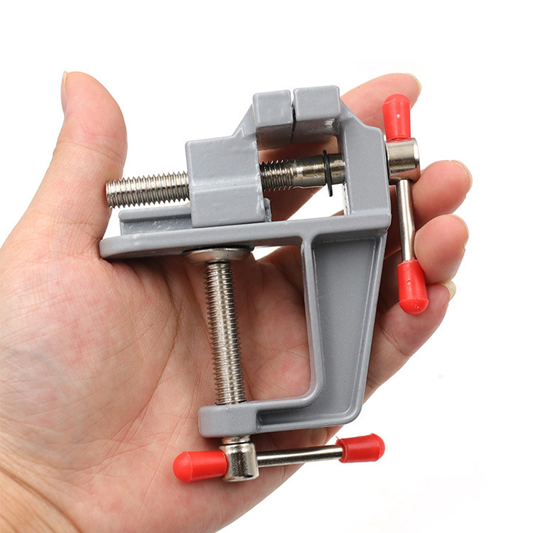 Mini aluminum alloy table vise DIY tools, mini table vise, bench vise, table vise, small bench vise fixing tools pic 6