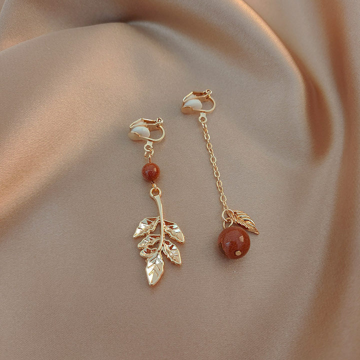 高级感珍珠耳夹无耳洞三角耳夹复古流苏耳环气质耳饰外贸饰品批发详情32