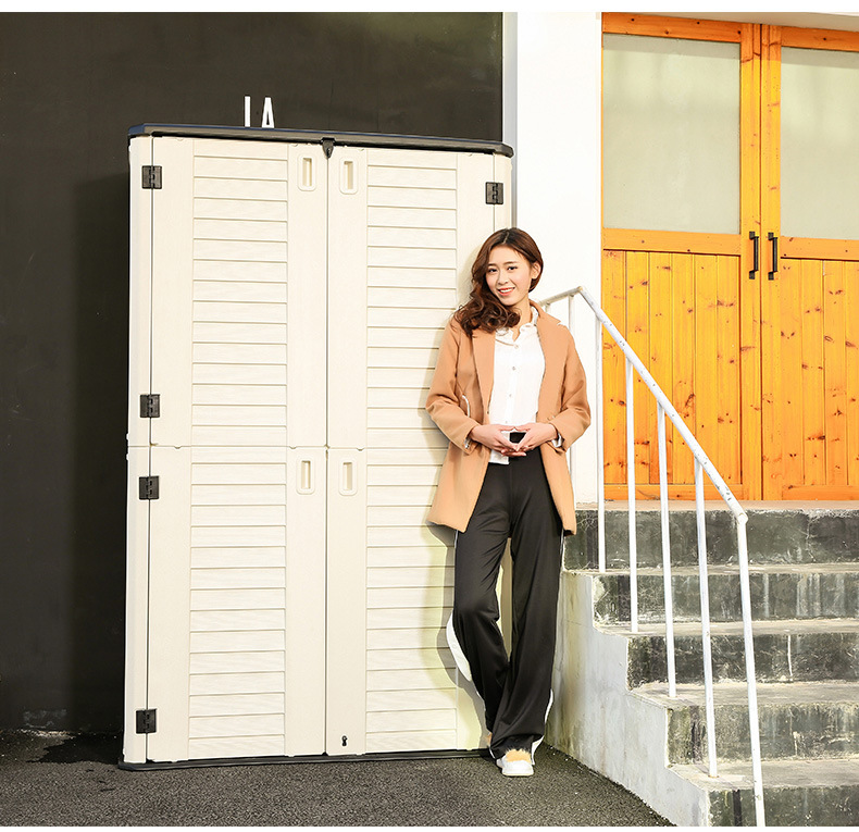 阳台柜储物柜子防晒防雨花园置物柜室外户外家用大容量杂物收纳柜详情18