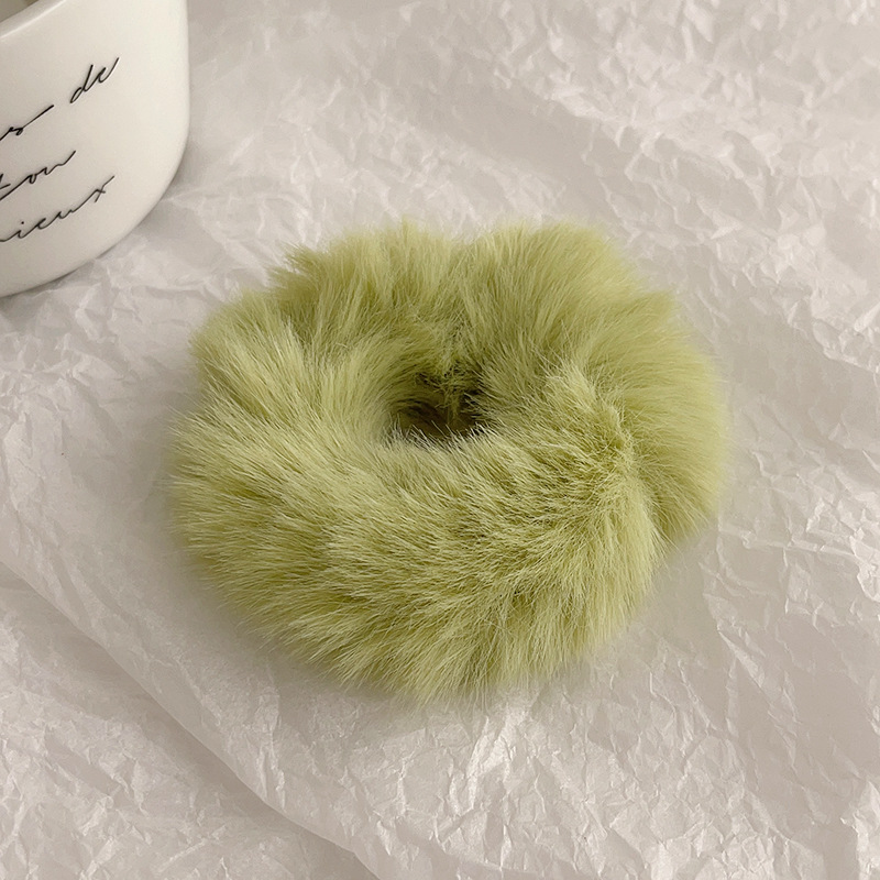 Dopamine wool hair bands for autumn and winter, towel bands, simple hair ties, leather bands and hair accessories wholesale pic 18