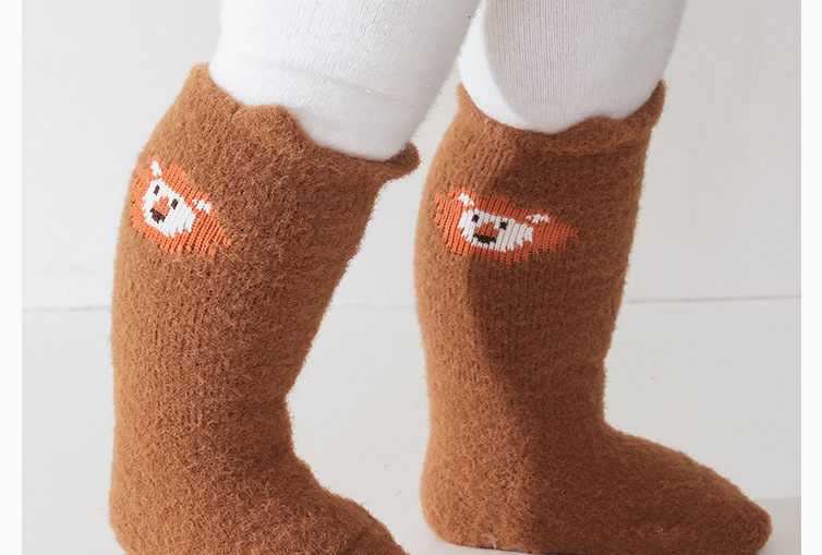 婴幼儿童0-6-12月3岁男女宝宝秋冬季加绒加厚保暖点胶防滑长筒袜详情28