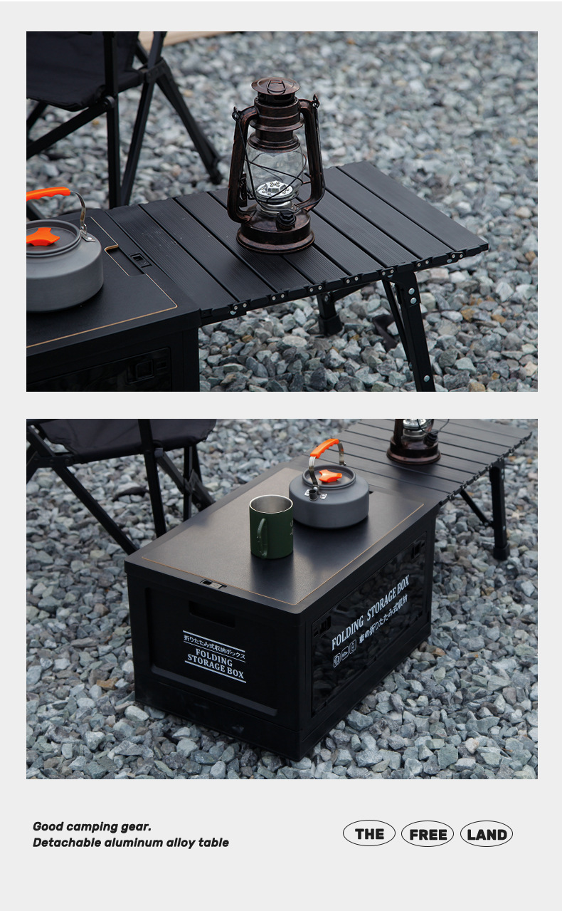 Tactical blackened box table, folding storage box table, home stool, home storage animal stool pic 11