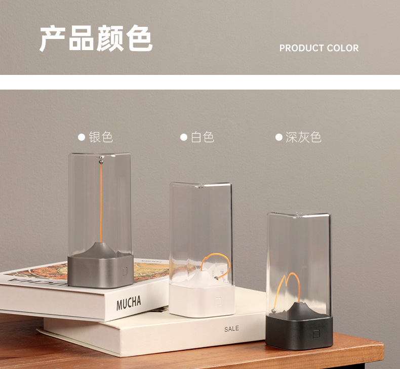 素觅2024年新款磁吸小夜灯便携量子台灯露营卧室床头呼吸灯礼品详情11