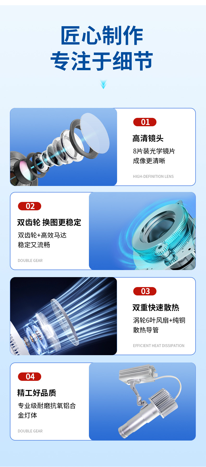 跨境投影灯logo文字图案室内户外地面射灯led投影灯广告射灯招牌广告灯批发详情7