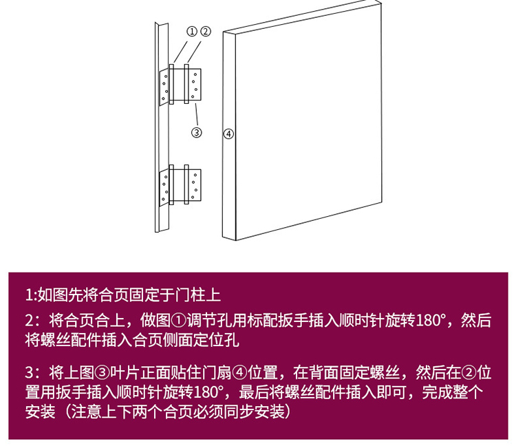 不锈钢自由双开门合页自动回弹铰链自动关门器内外开双向弹淳枫详情15