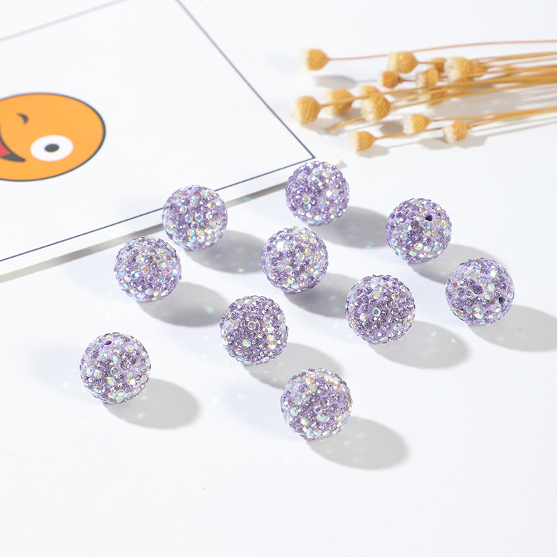 16mm high-density starry diamond balls, mobile phone chains, bag chains, accessories, beaded pen accessories, beads pic 1