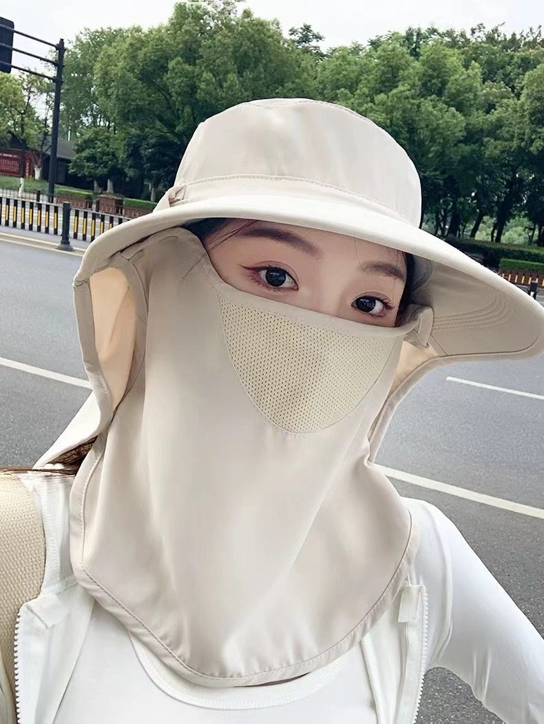 All-round sun protection hat, breathable face mask, neck guard, all-in-one sun hat, UV protection outdoor sun hat for women in summer pic 19