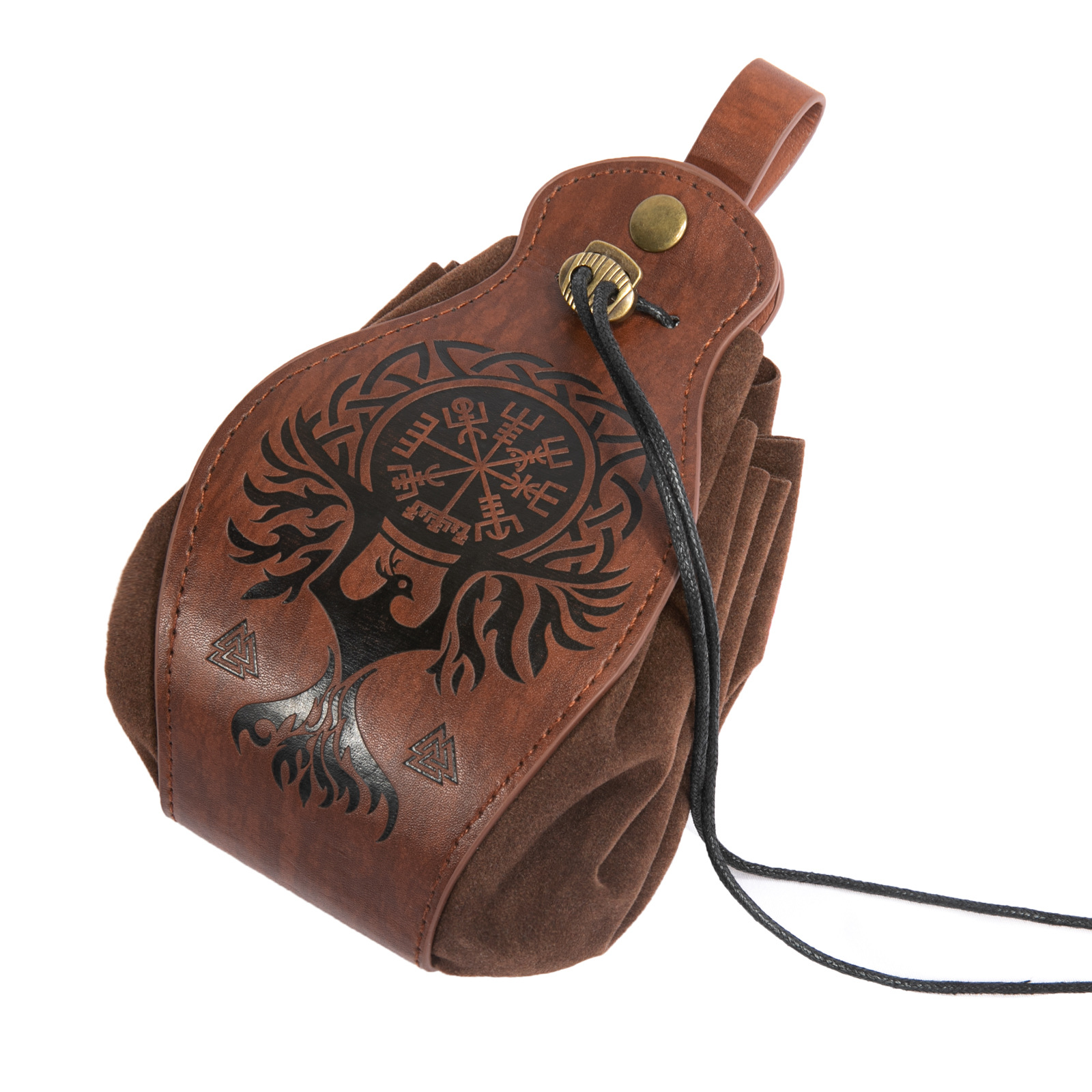 Cross-border multi-platform best-selling Vikings style medieval pocket bags that can be hung with belts, retro waist bags pic 5