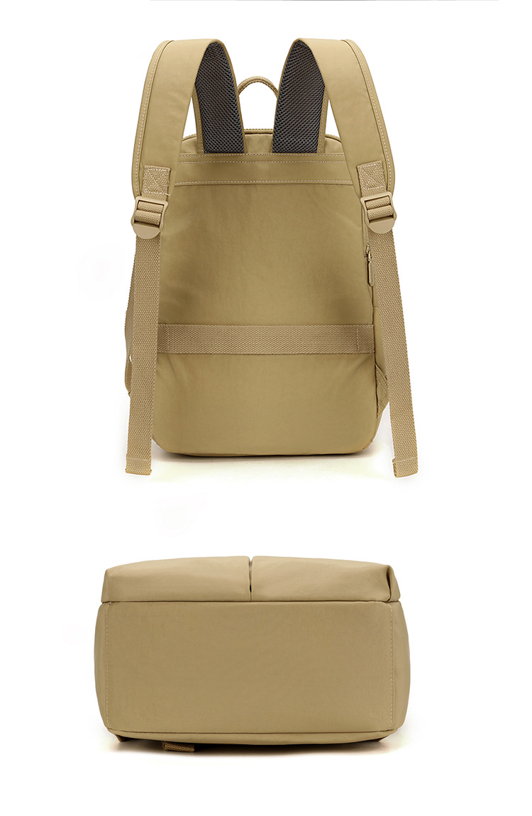 New cross-border large-capacity backpacks for high school boys and girls, simple and solid color backpacks for casual short trips and business trips, computer bags on both shoulders pic 20