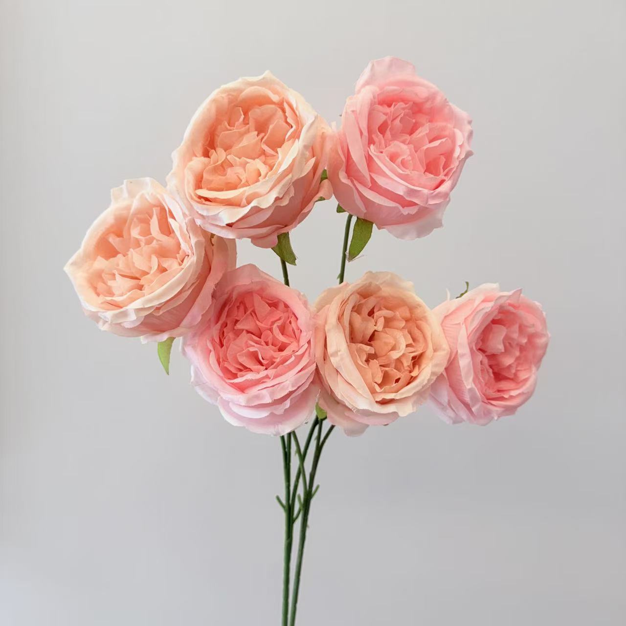 仿真花3头奥斯汀玫瑰花婚庆用花仿真玫瑰花假花婚庆地排花艺装饰详情18