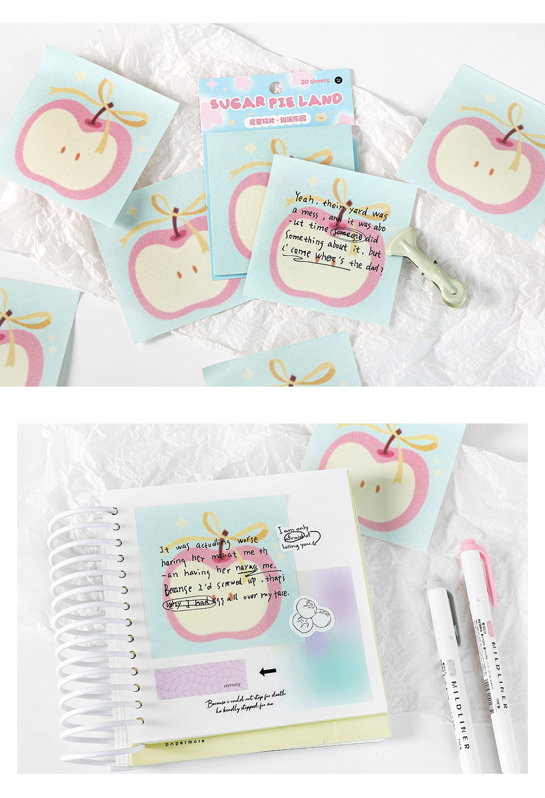 Infeel.Me Korean Sticky Notes Star Fragments Series ins Simple Office note-taking and message sticky sticky sticky Notes pic 11