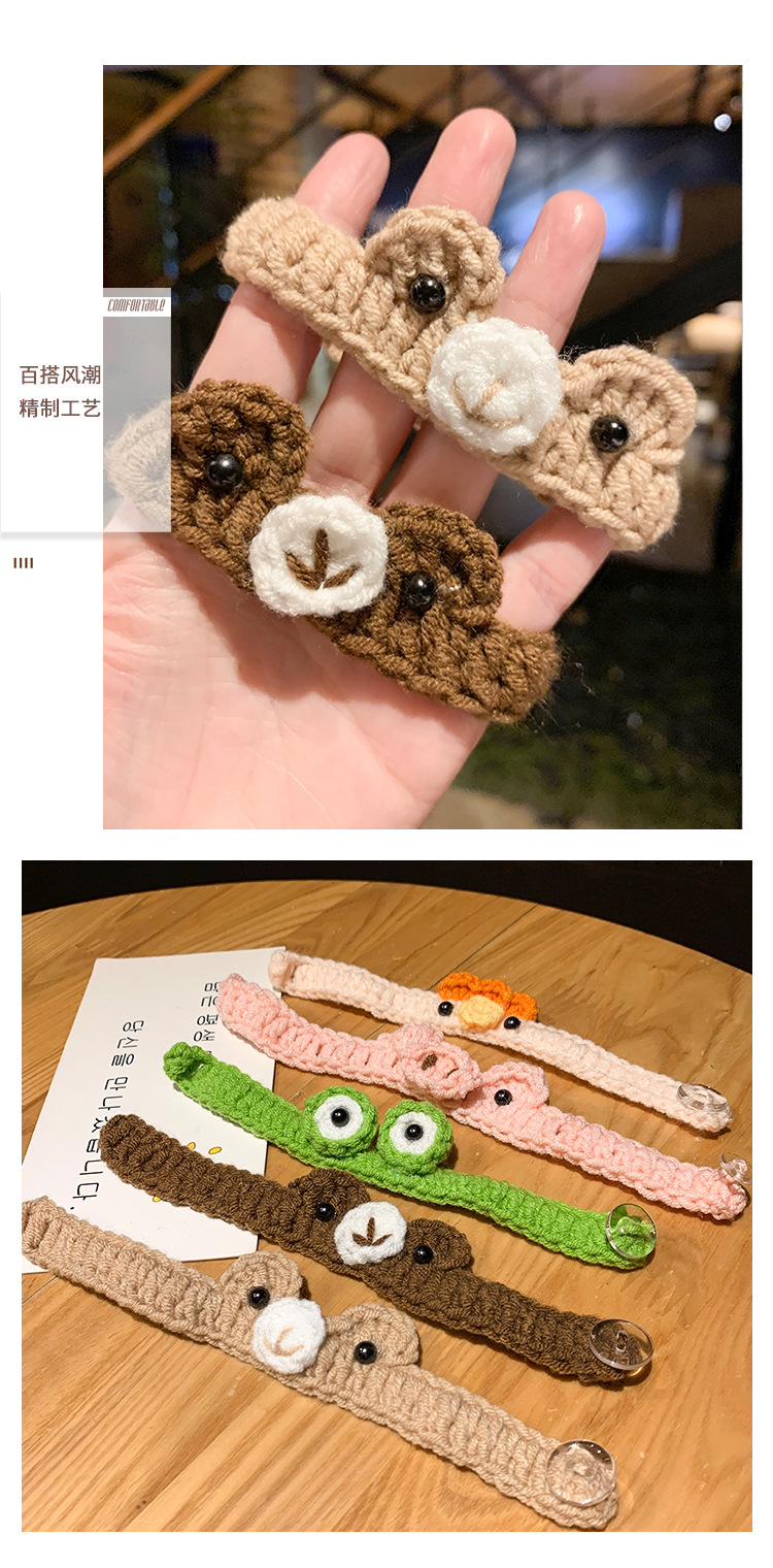 手工毛线编织手环成品  可爱卡通手链女送闺蜜情侣生日礼物礼品详情4