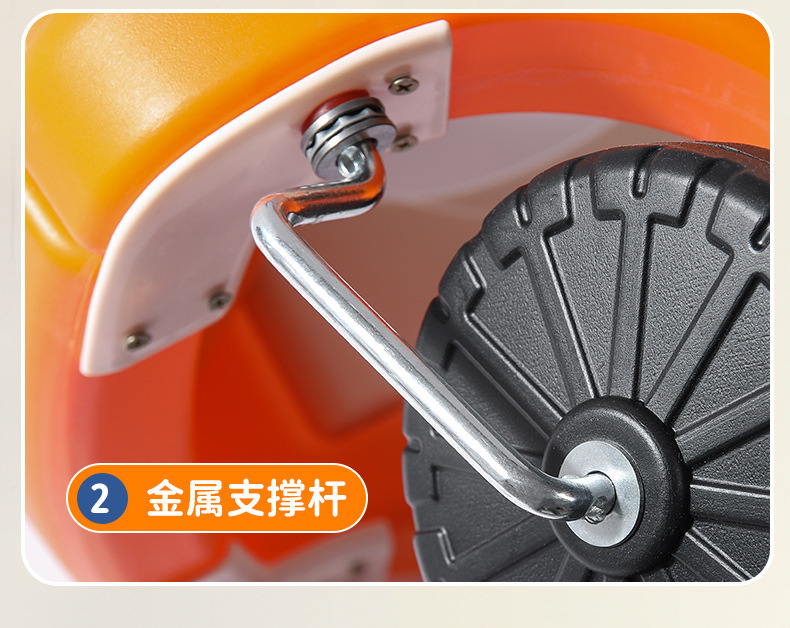 塑料滑行玩具车淘气堡消防公主车宝宝学步滑板车四轮助力小房详情12