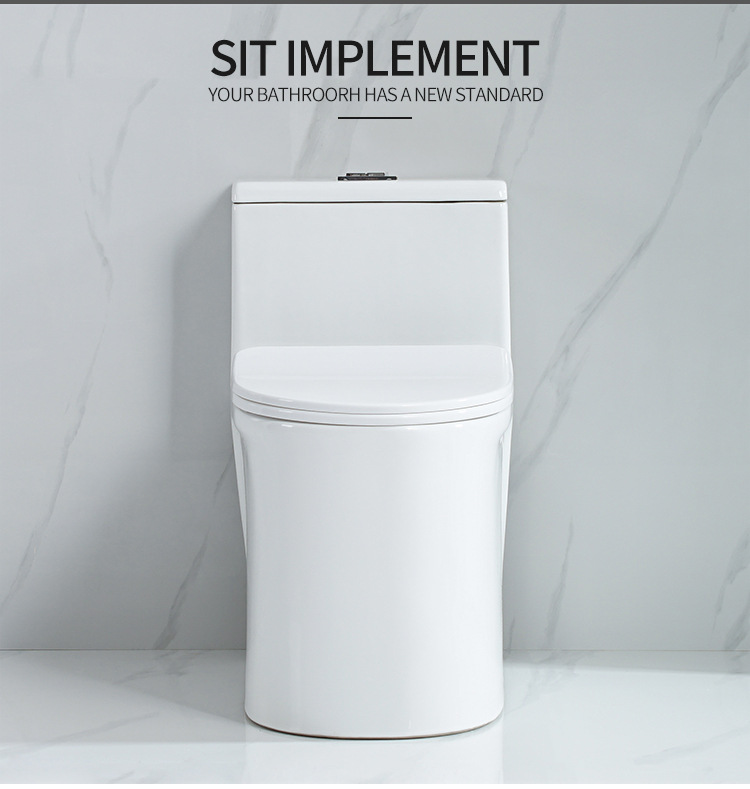 Large-diameter super vortex siphon integrated toilet, household bathroom, anti-odor, anti-splash, anti-freezing, silent water-saving ceramic toilet pic 15