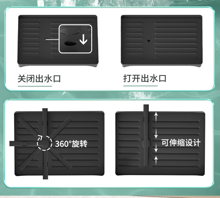 跨境多功能厨房沥水碗架碗碟收纳架台面晾碗架小型整理用品日用百货详情6
