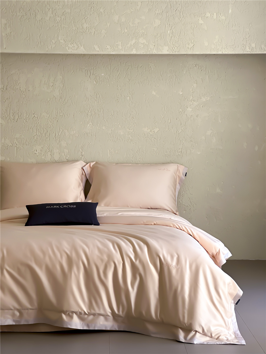 Minimalist style 100-count ultra-fine denier Tencel cotton four-piece set, high-end and silky smooth naked sleeping grade bedding pic 31