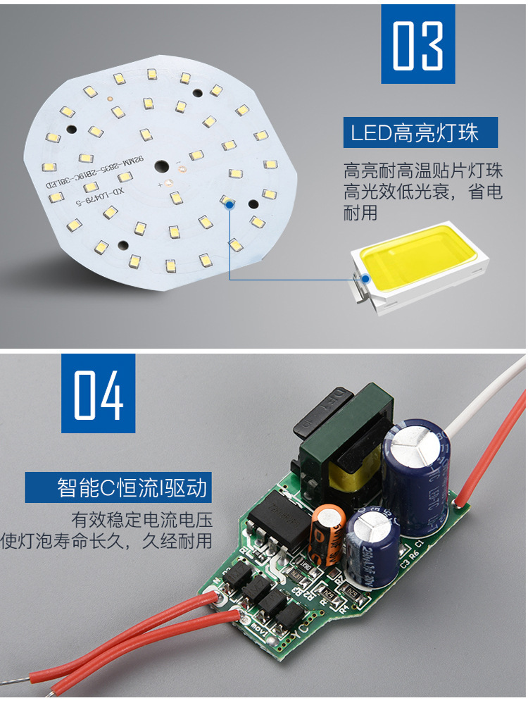 灯泡螺口led节能灯泡批发超亮省电节能灯白光家用e27室内球泡灯详情10