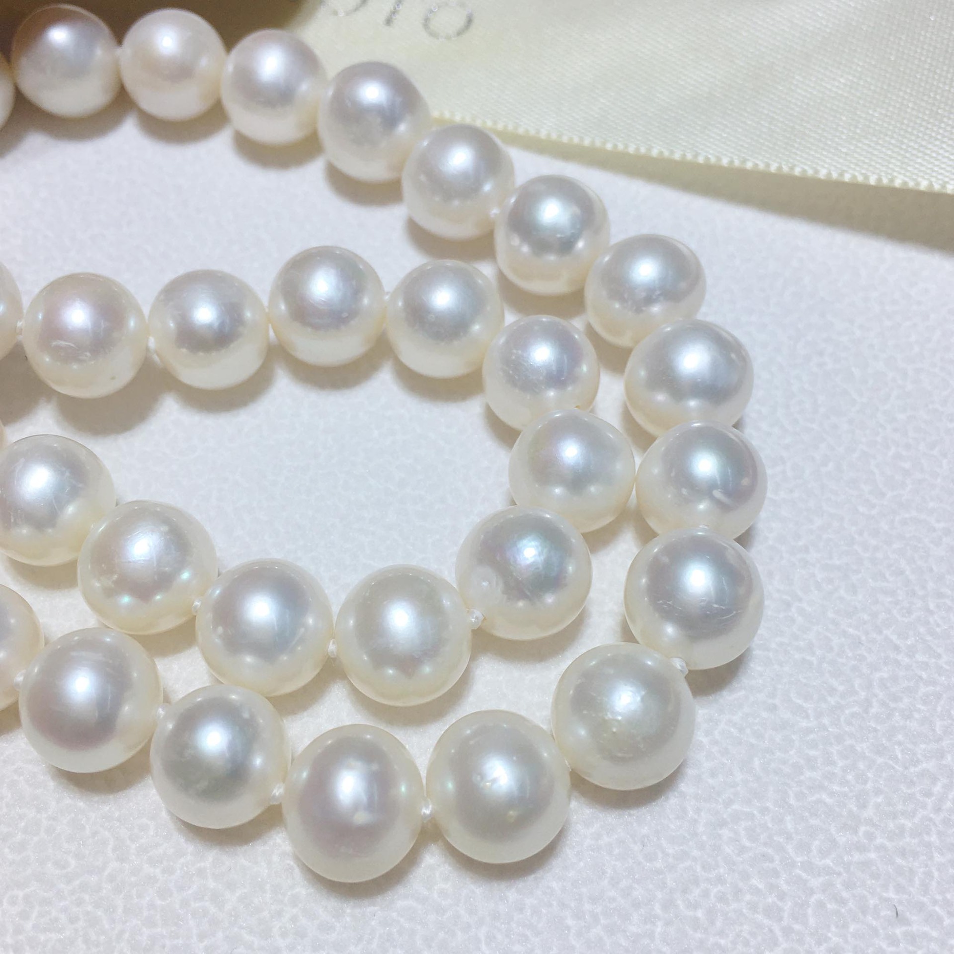 Retro plain chain collarbone chain tian Ran freshwater 7, 8, 9 round slightly flawed bright light pearl necklace finished product wholesale pic 21