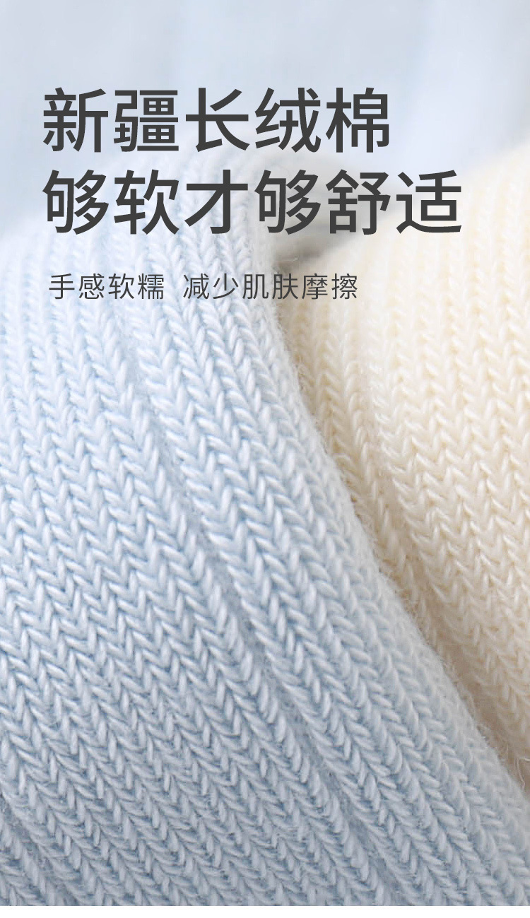 新生儿长筒袜秋冬季新品棉袜过膝卡通松口抗菌婴儿宝宝高筒袜子详情4