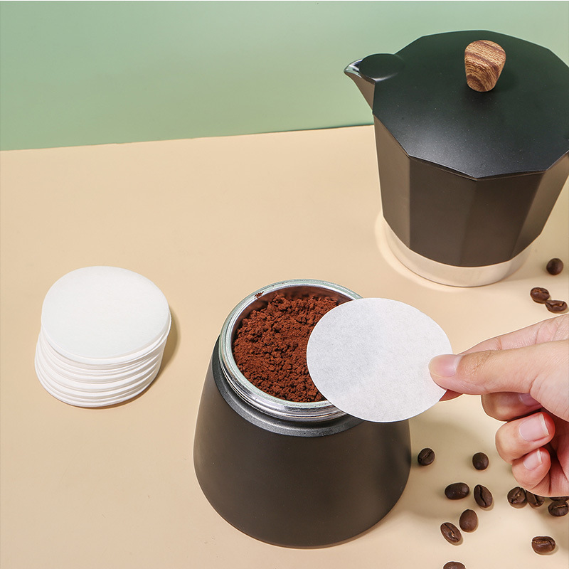 Coffee filter paper 3 cups, 6 cups, 9 cups, coffee pot, Mocha pot filter paper, European siphon pot, mocha pot pic 4
