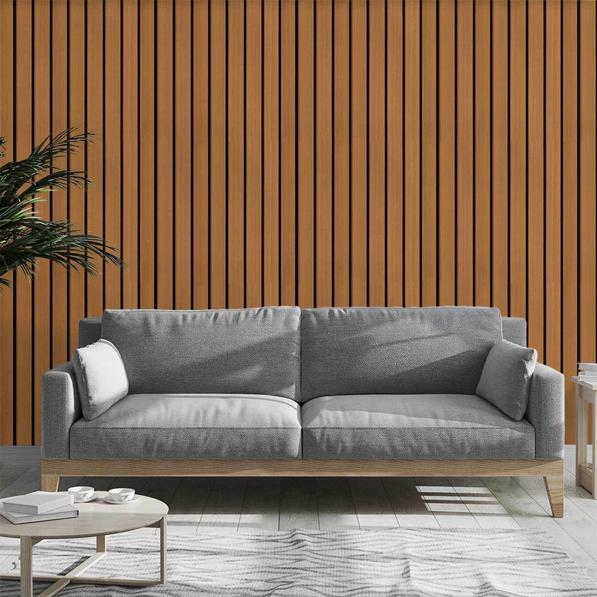 跨境仿格栅木条纹3d立体自粘墙贴防水加厚背景墙装饰壁纸家装定制详情8