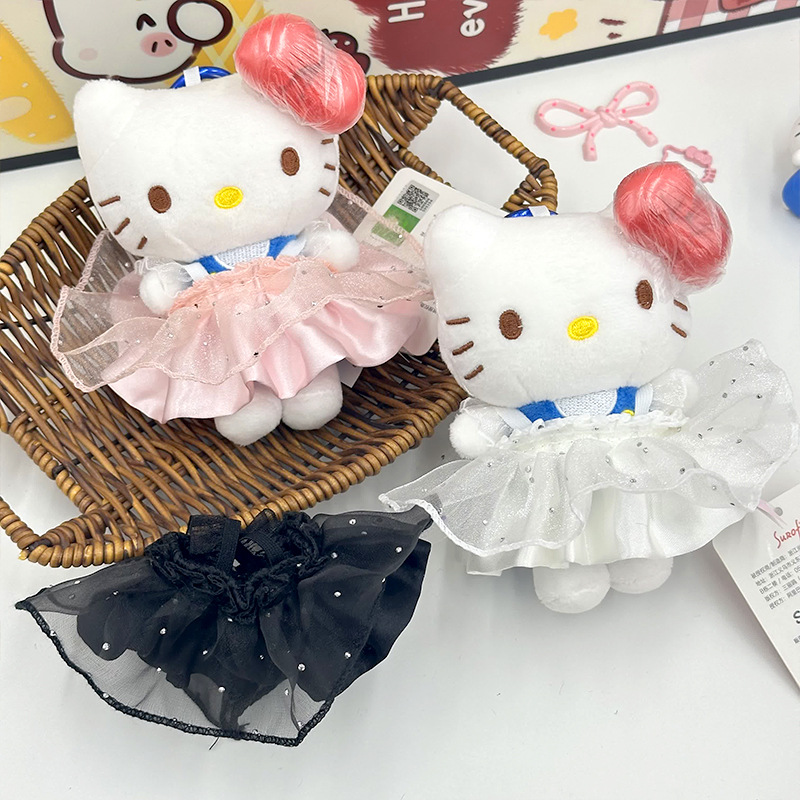 新款娃衣10-15cmkt娃娃衣服珠光公主裙掌门狗公仔衣服配件批发详情3