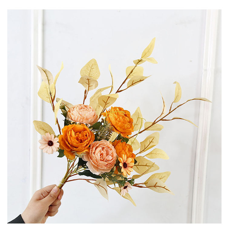 假花仿真花客厅摆件摆设轻奢风家用装饰地中海花艺插花花艺批发详情9