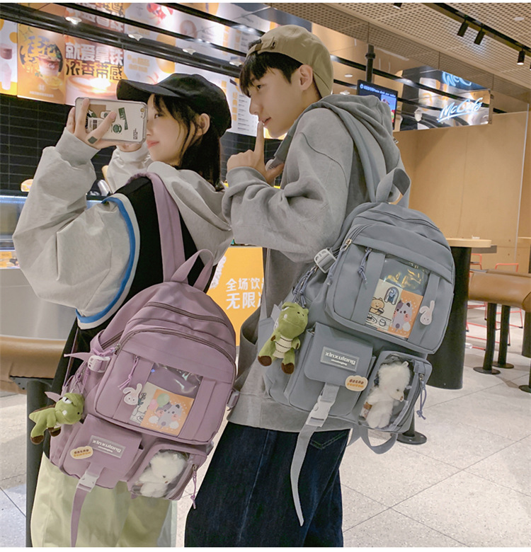 书包初中女生双肩包女痛包大容量小学生日系高中生背包中学生肩包详情13