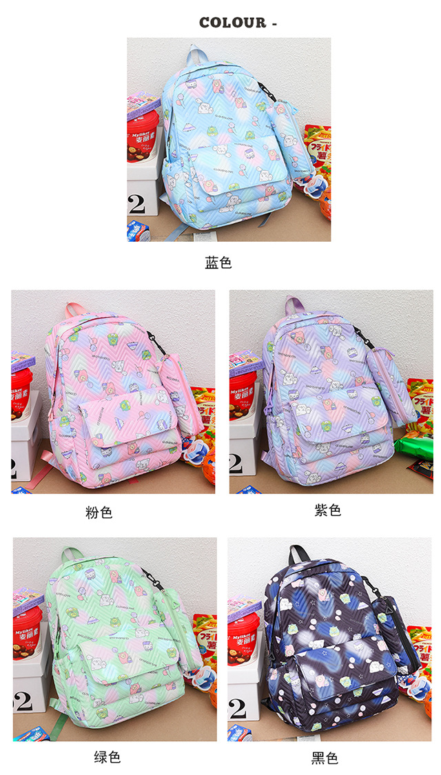 A large-capacity, lightweight backpack for girls in Korean high school, versatile, and a fresh and simple backpack for primary and junior high school students pic 9