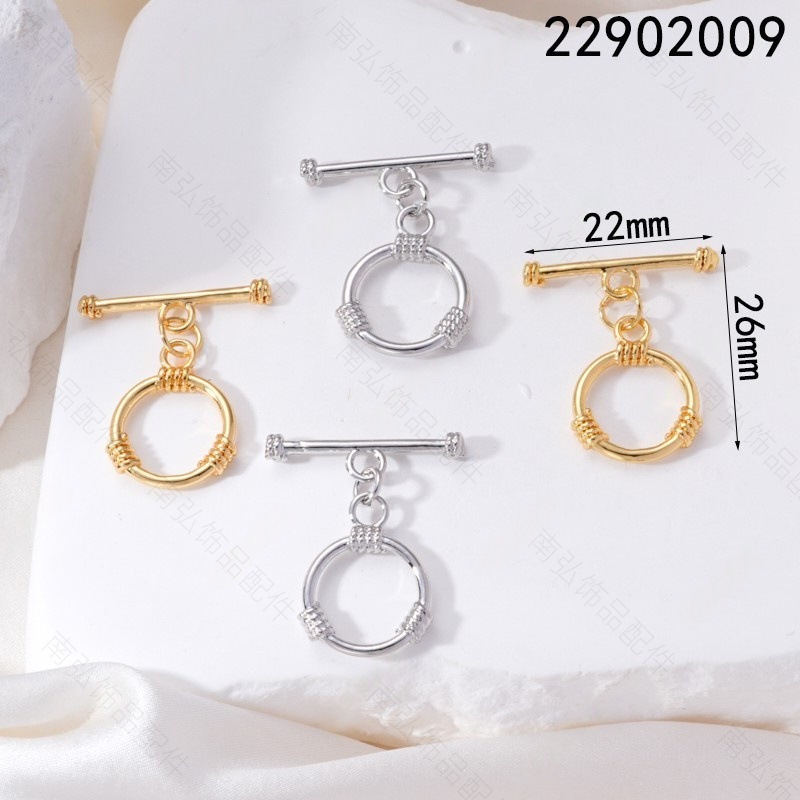 Pearl necklace clasp, 18k gold inlaid with zirconium irregular OT clasp, diy bracelet necklace ending chain clasp accessory pic 26