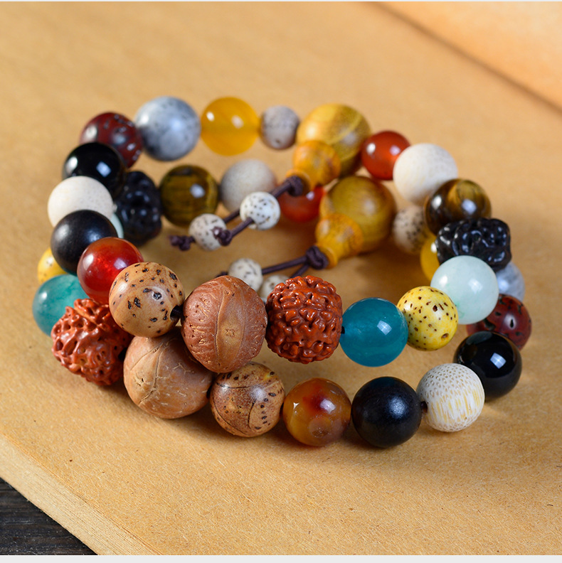 十八籽手串杭州灵隐同款一二三四五代多宝菩提十八子平安念珠佛珠详情11