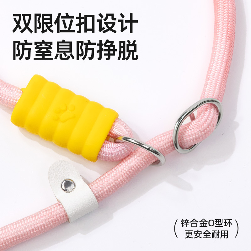 狗狗牵引绳防爆冲p绳中小型犬防挣脱链大型犬拴狗绳套脖遛狗用品详情3