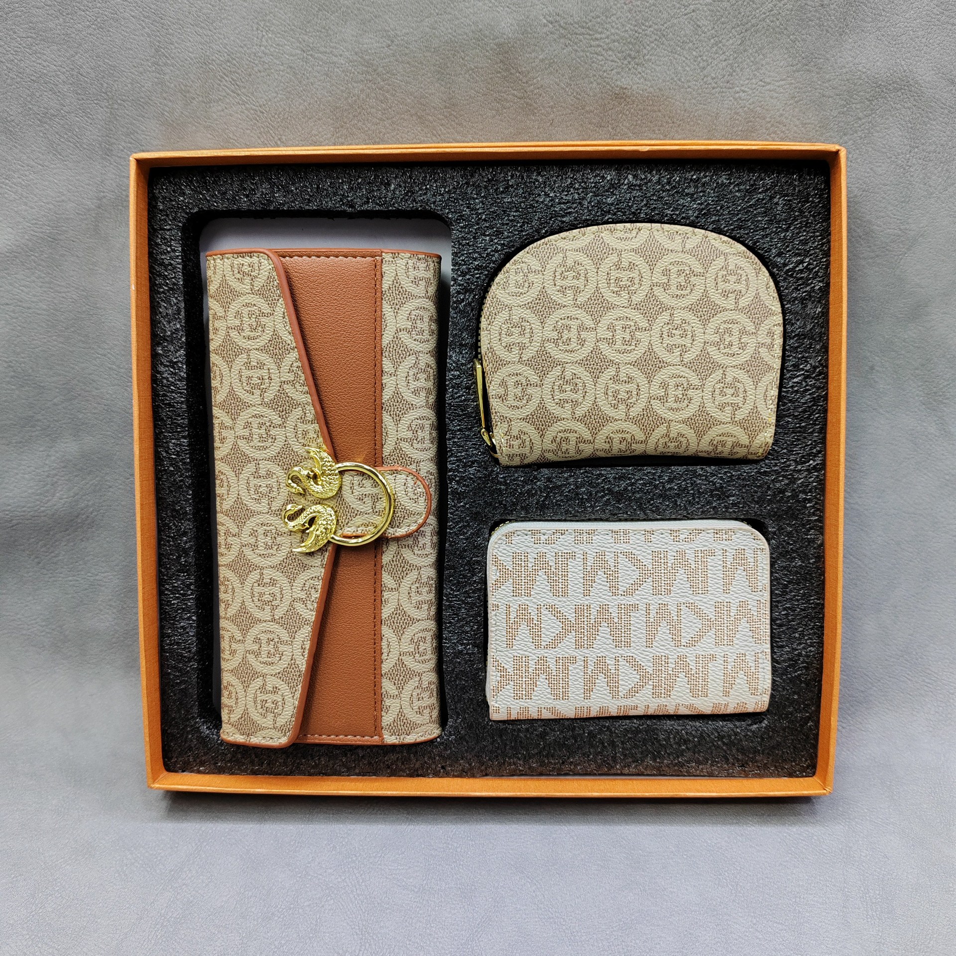 2024新款三件套礼盒装钱夹卡包套盒详情5