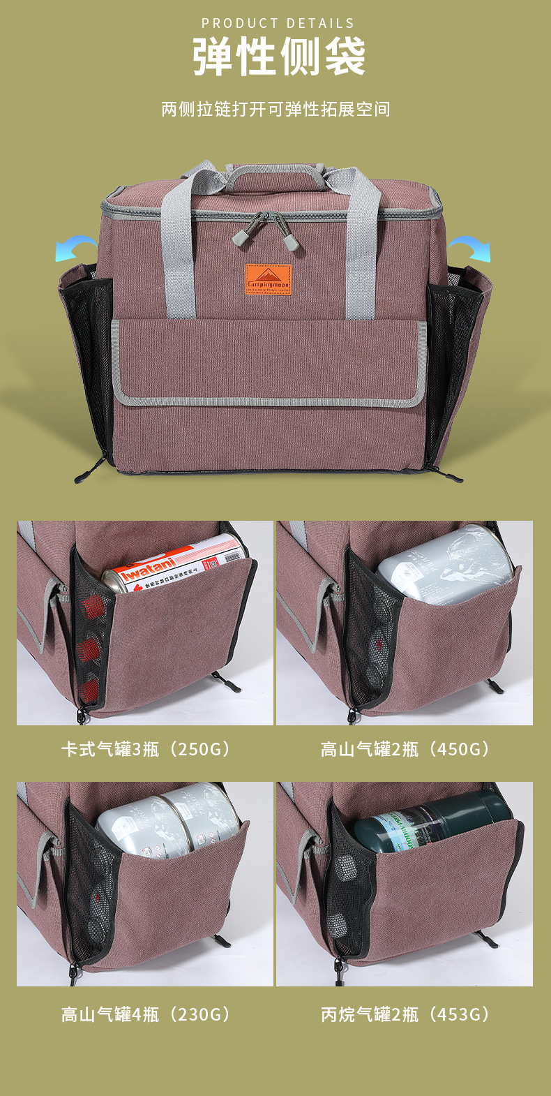 Outdoor insulated bags, insulated boxes, portable tableware, outdoor supplies, kerosene stoves, essential for camping pic 5