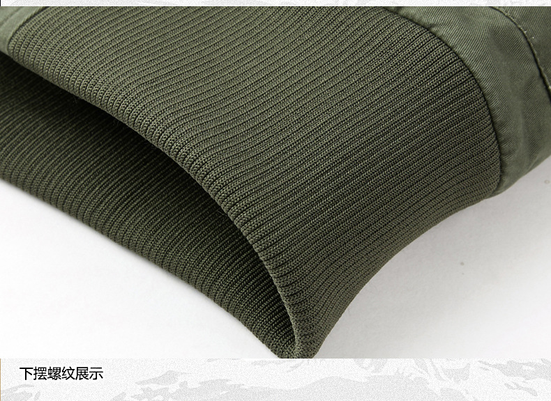 2024春秋新款飞行夹克棉衣男款V领青年上衣工装外套男春秋款棉服详情17