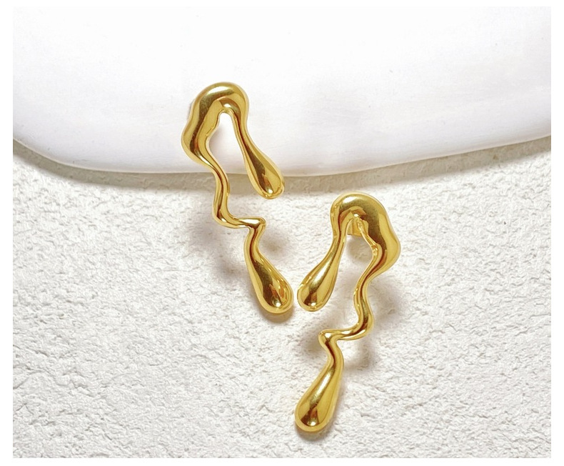 创意钛钢线形耳钉个性设计特殊图案高级感跨境流行不锈钢精致耳饰详情11