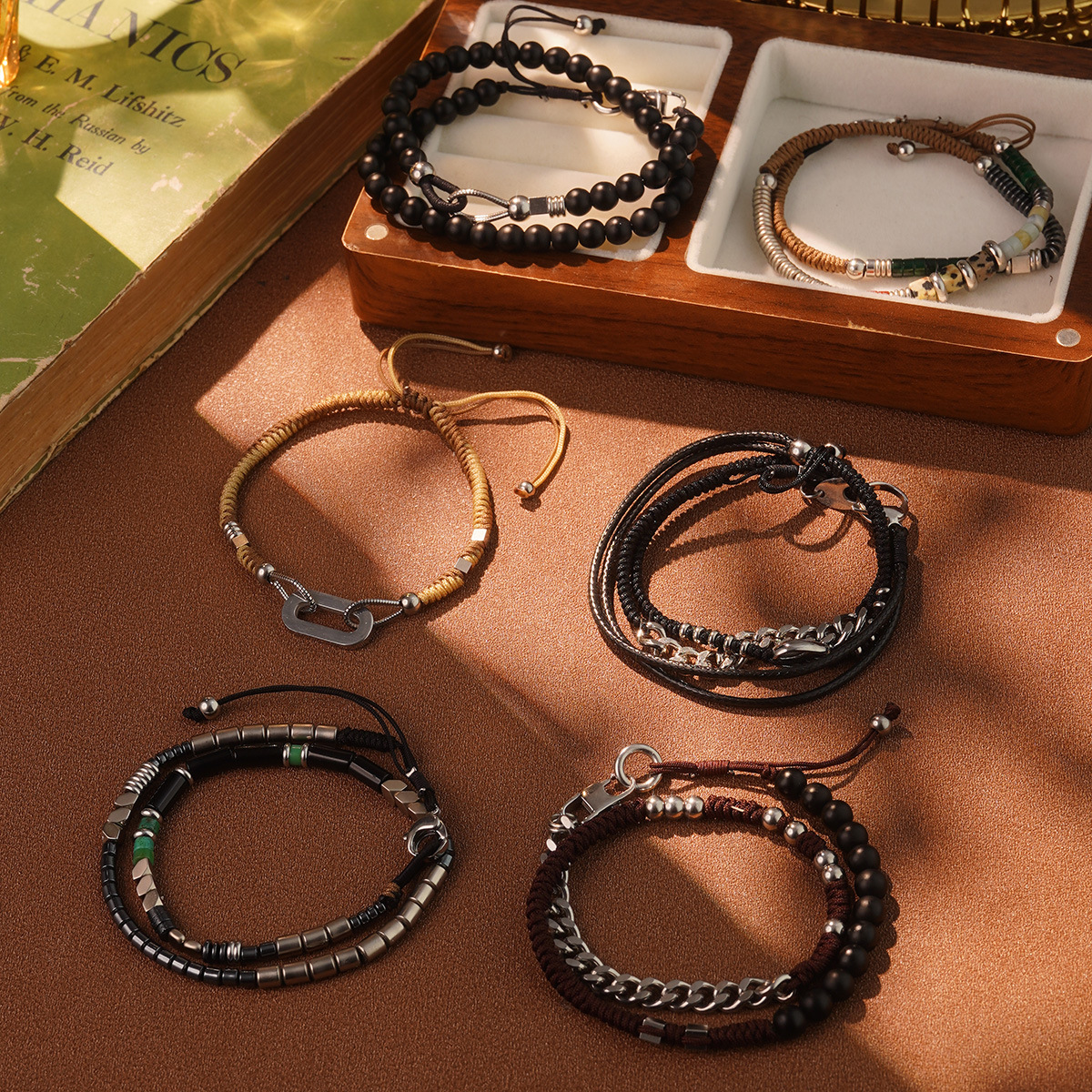 Ethnic style, unique tassel and beaded bracelet, elegant and niche design, retro hand-woven, wealth-attracting artistic jewelry pic 33