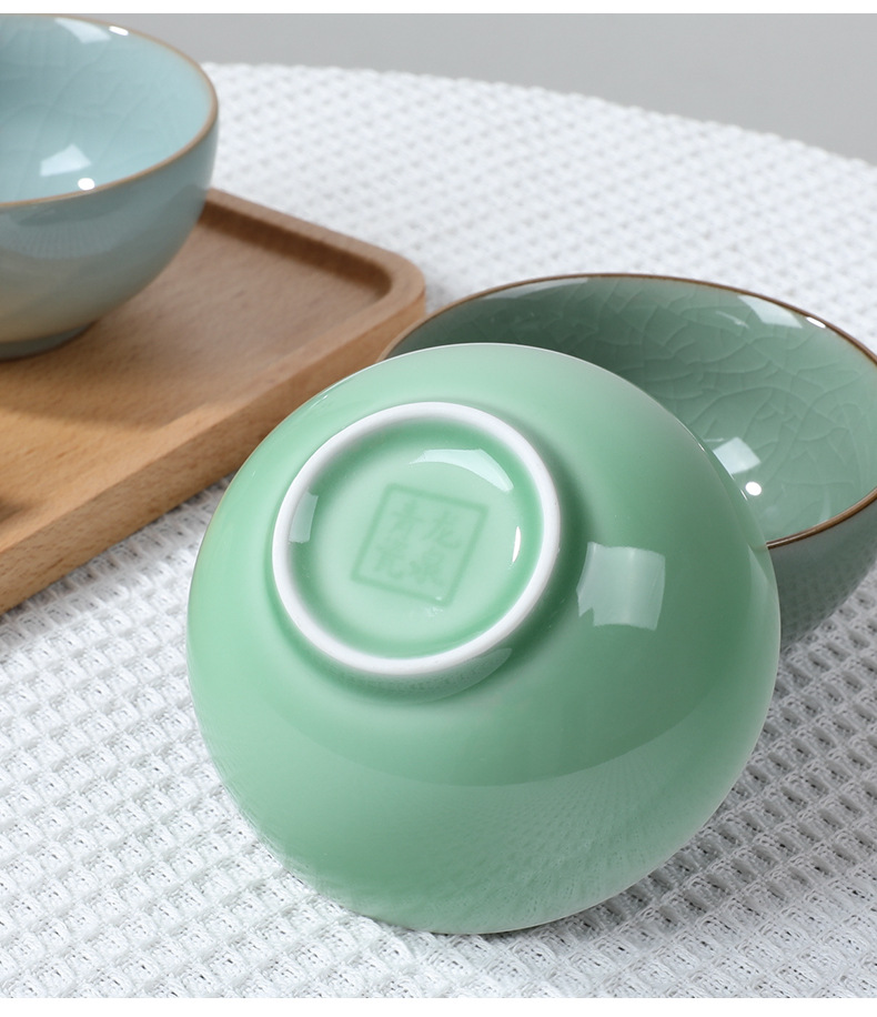 陶瓷碗厂家直销高颜值饭碗家用米饭碗青瓷中式餐具新中式创意青瓷详情11