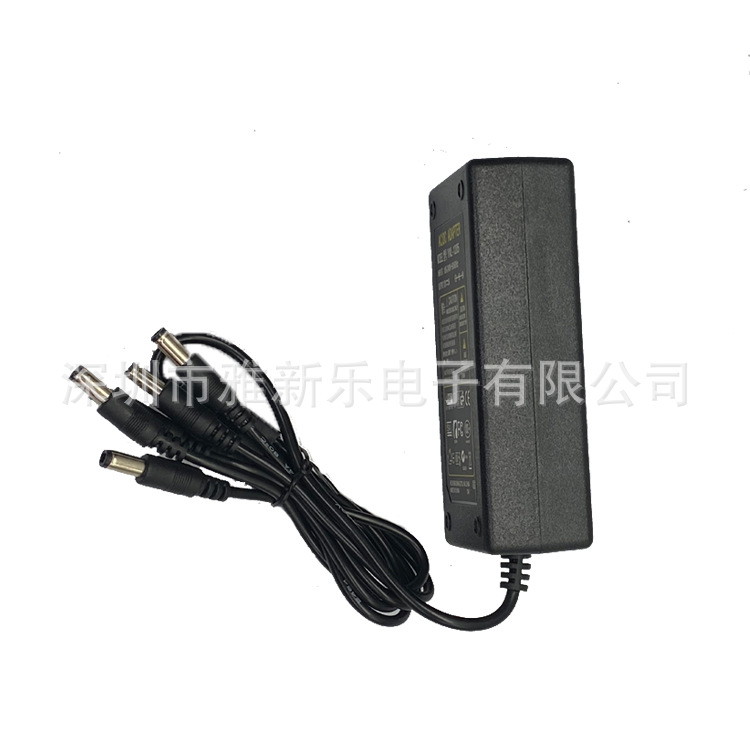 12V5A one-to-four power adapter LED light strip security monitoring power supply, one-to-four monitoring camera 60W pic 6