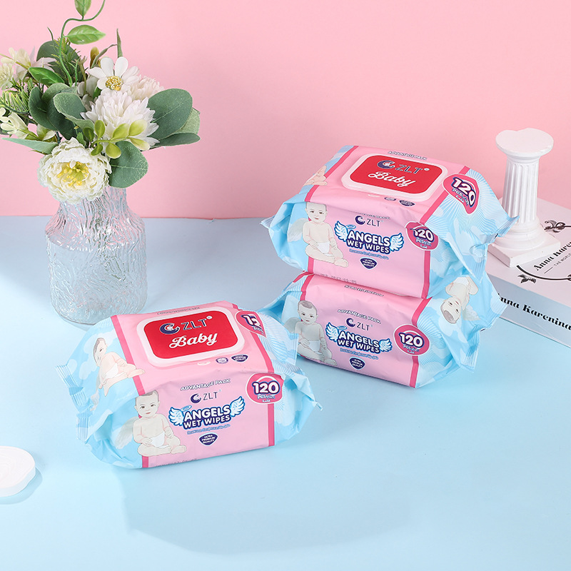 英文湿巾婴儿手口专用宝宝新生儿湿巾纸家庭实惠装无酒精加量装详情2