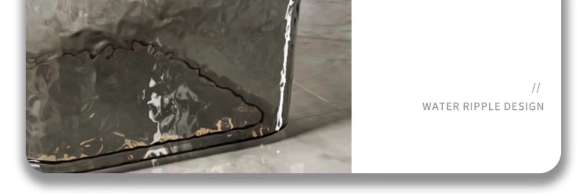 2025 Water ripple trash can, new transparent household model, light luxury high-end paper basket, large capacity, bathroom, bedroom pic 20