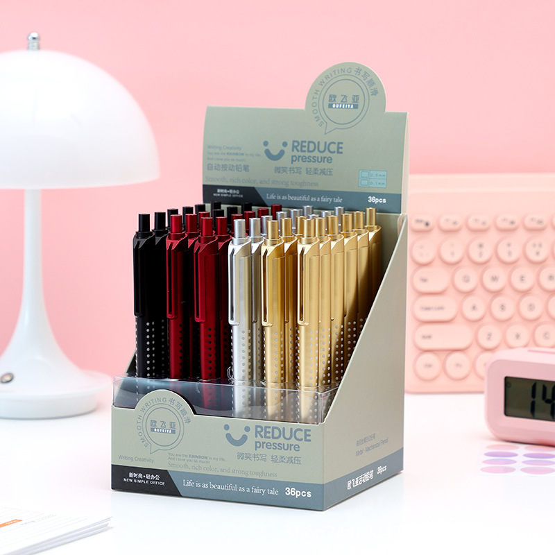 Oufeiya Stationery Simple color mechanical Pencil 0.5/0.7mm Office Activity Pencil 6612 pic 4