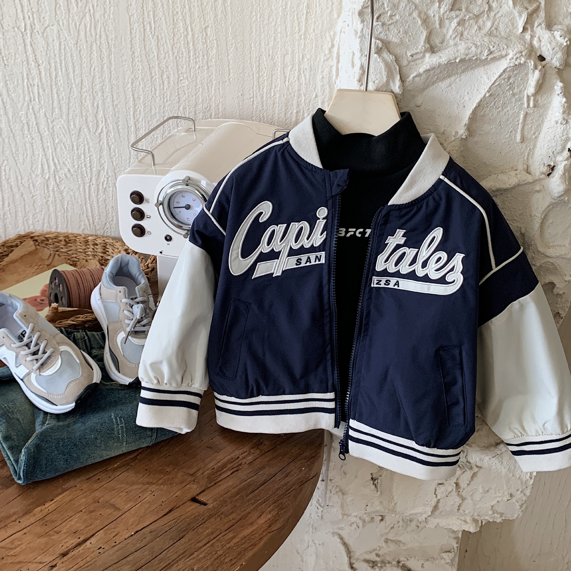 儿童秋季外套2025新款童装男童韩版棒球服拼色上衣宝宝休闲夹克潮详情7