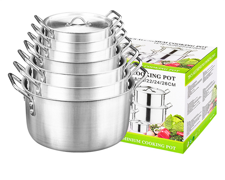 7-piece set of foreign trade kitchenware for Africa - aluminium pot Set 7-in-1 Pot set pic 22