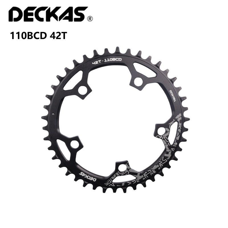 DECKAS 5-jaw disc 38T 58T road bike disc 110BCD 5h hole bicycle positive and negative teeth pic 20
