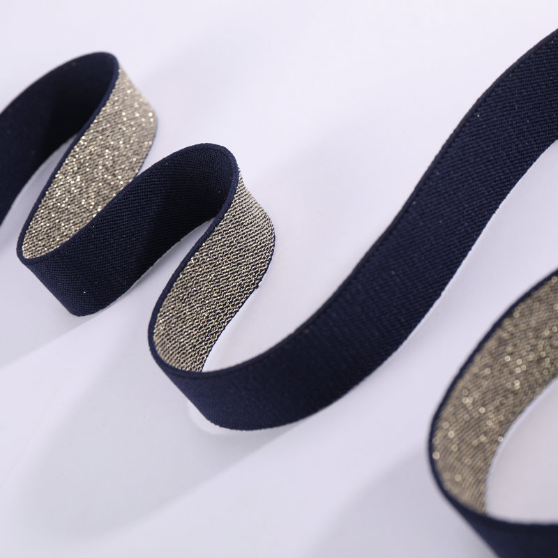 高密度金银丝松紧带金丝银丝扁宽皮筋橡筋装饰弹力松筋金色松紧厚详情16