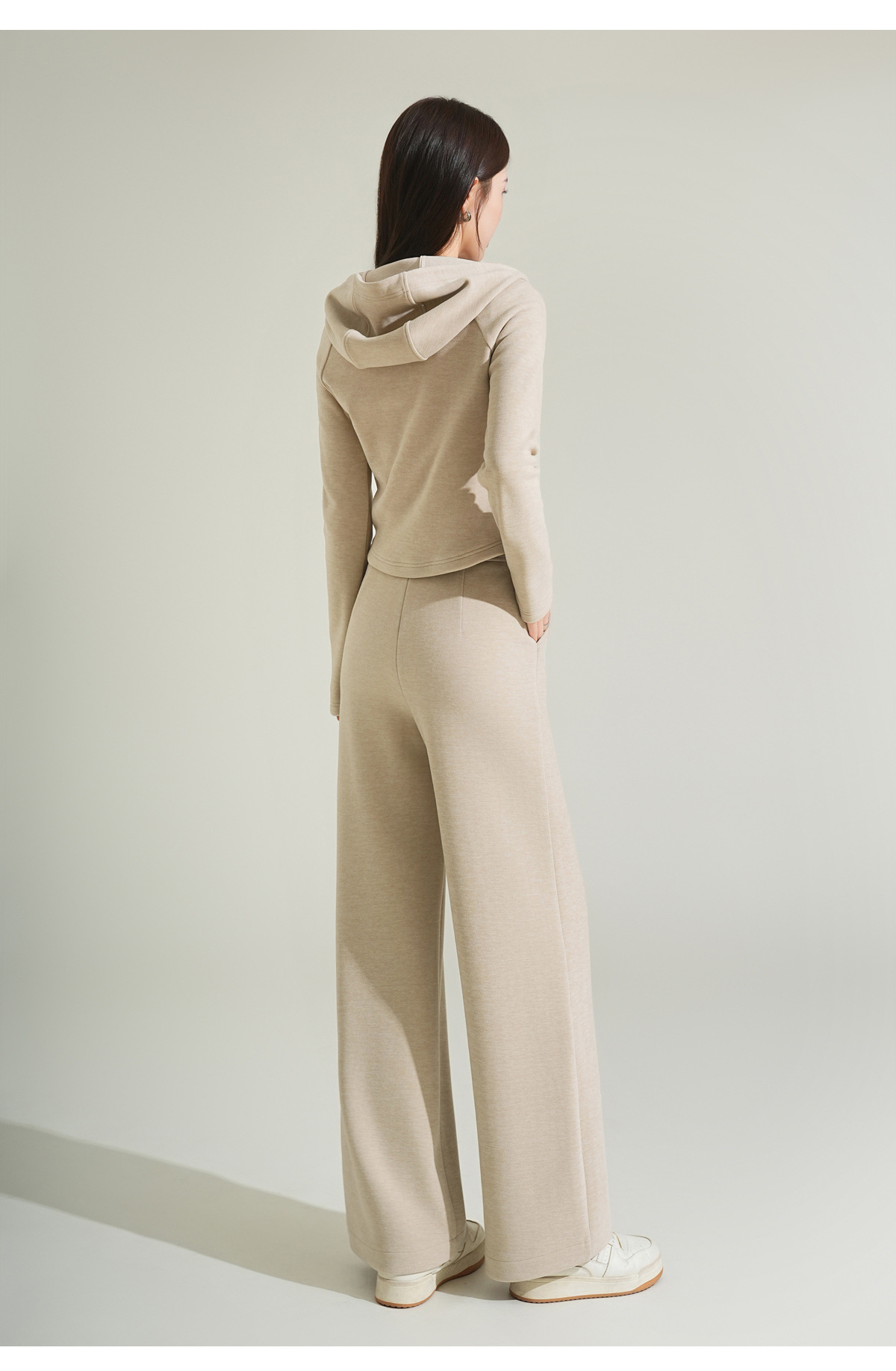 Cashmere and silk sports sweatshirt set for women, winter thickened with fleece and hooded casual set for women, windproof and warm for autumn and winter pic 36